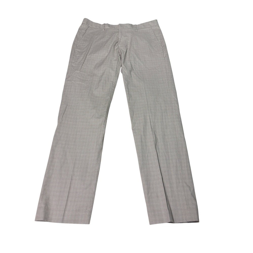 NWT Bonobos Stretch Weekday Warriors Slim Friday Pants Men 31x30 Tan Plaid Chino